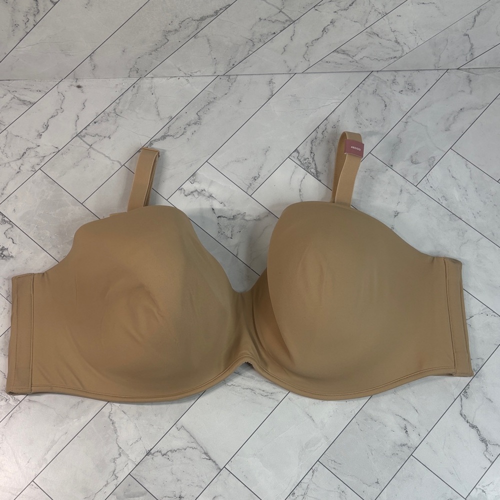 NWT Cacique Lane Bryant Womans Bra Nude Boost Multiway Strapless UNDERWIRE 46DDD